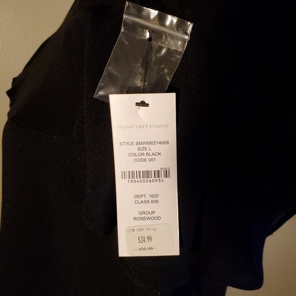 Crepe Black Blouse - Picture 6 of 6